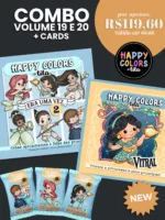 Happy Colors - Combo Vol 19 e 20 + Cards - Princesas 2.0