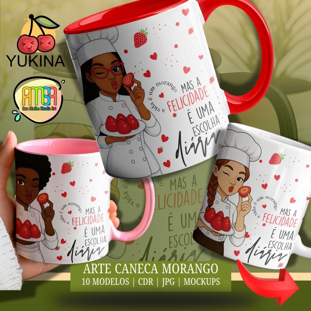 Arte Caneca Morango do Amor (Confeiteira) - Imagem 12