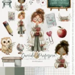 Kit digital de ilustrações Querida Professora 5