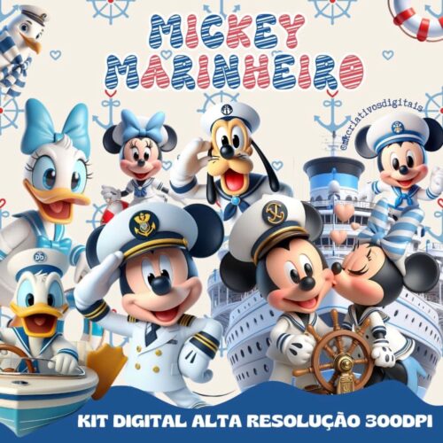 Kit Digital MICKEY MARINHEIRO