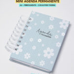 MINI AGENDA PERMANENTE | A6 | 2 DIAS POR PÁGINA | ARQUIVO DIGITAL