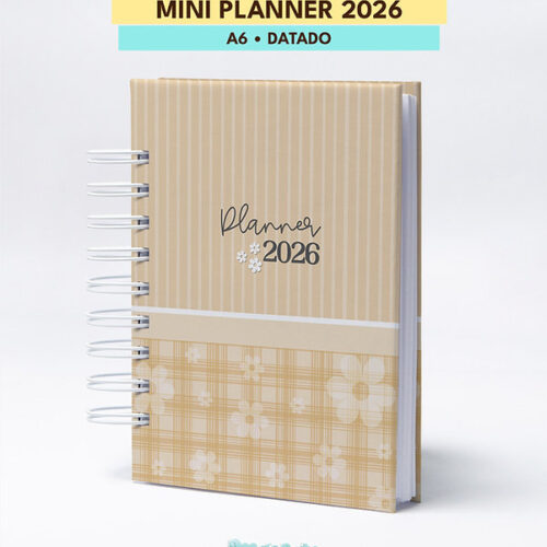 MINI PLANNER DATADO 2026 | A6 | ARQUIVO DIGITAL