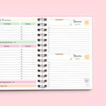 Kit Digital - Miolo Agenda DATADA 2DPP - A5 - wire-o/espiral - Borboletas