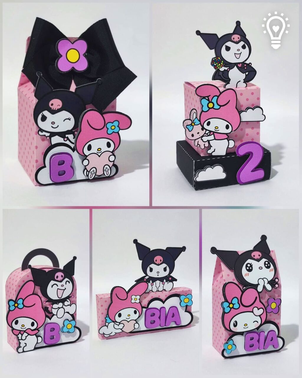 My Melody e Kuromi- Coletiva Festa Pronta - Imagem 1