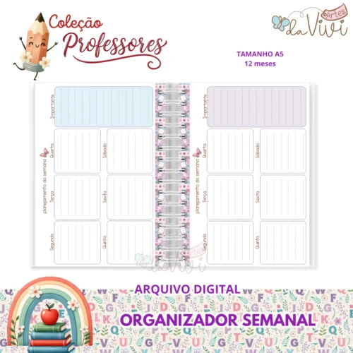 Organizador semanal - arquivo digital