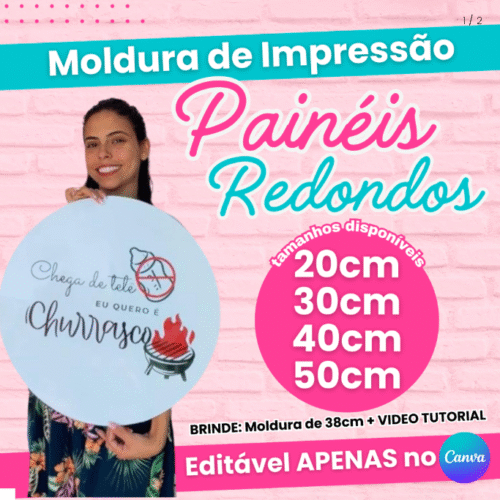 Moldura para Impressão - Painéis Redondos