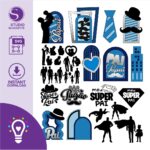 ARQUIVO DE CORTE PAINEL DIA DOS PAIS (STUDIO E SVG)