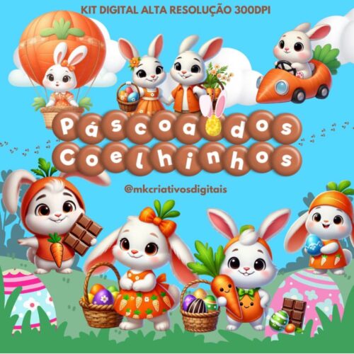 Kit Digital PÁSCOA DOS COELHINHOS