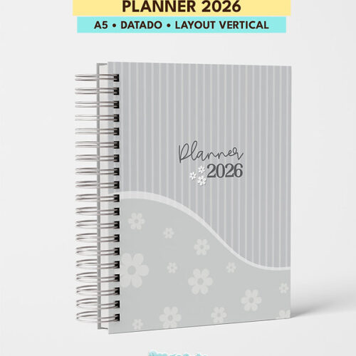 PLANNER DATADO 2026 | A5 | LAYOUT VERTICAL | ARQUIVO DIGITAL