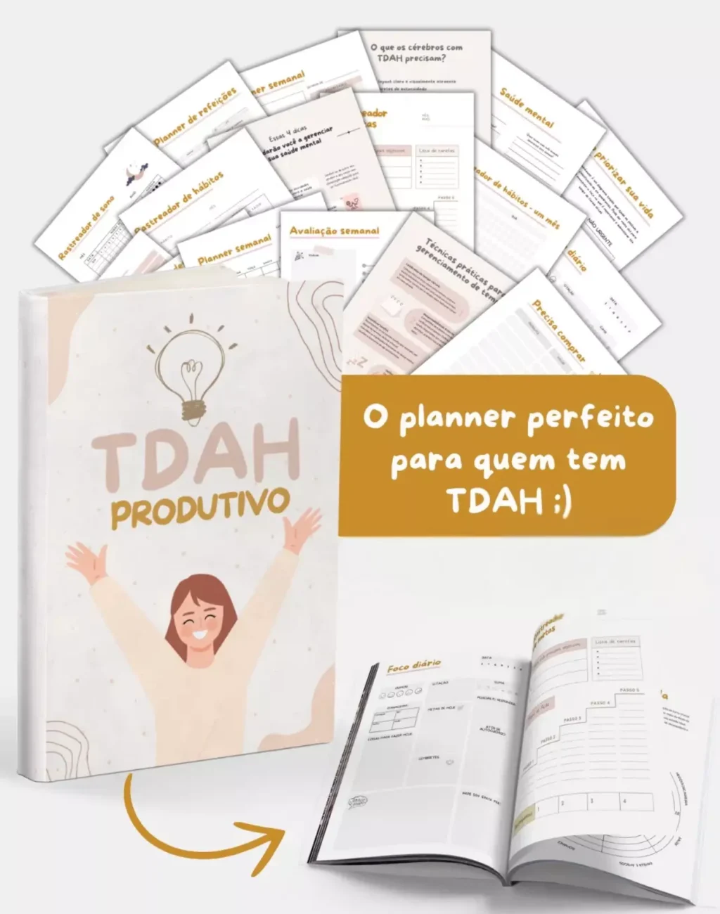 Planner TDAH Produtivo para impressão - Imagem 1