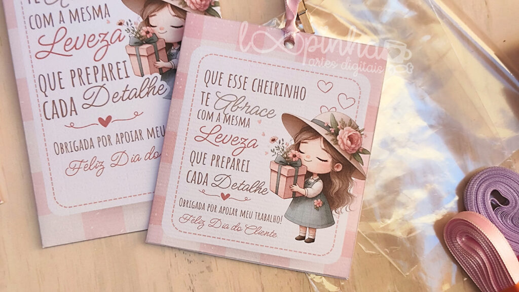 Sachês/Envelopes Aromáticos - Tema Cliente/Dia do Cliente - Imagem 1