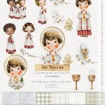 Kit Digital Ilustrações São Tarcísio + Convite e livrinho de oração São Tarcísio