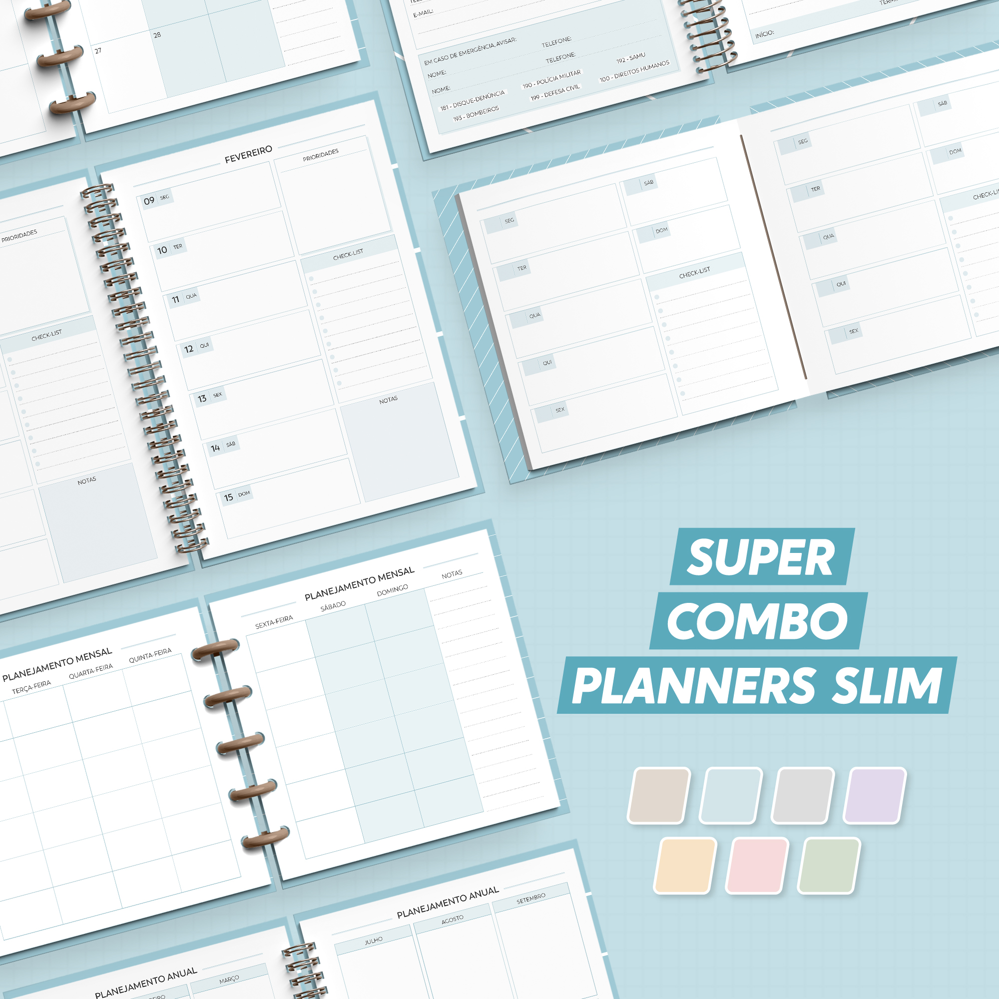 Super Combo Planner Slim 2026 Super Combo Planner Slim 2026 - Imagem 1