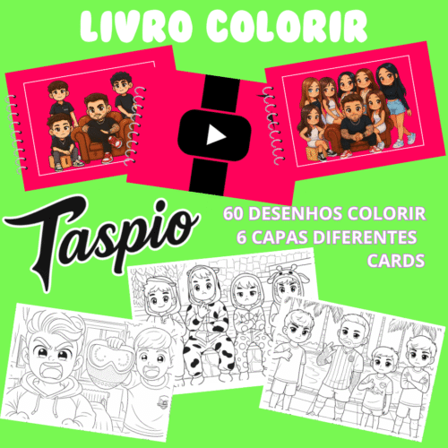 LIVRO COLORIR TROPA DO TASPIO – Arquivo em PDF para Impressão