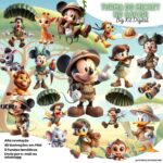 Kit Digital Turma do Mickey Safari