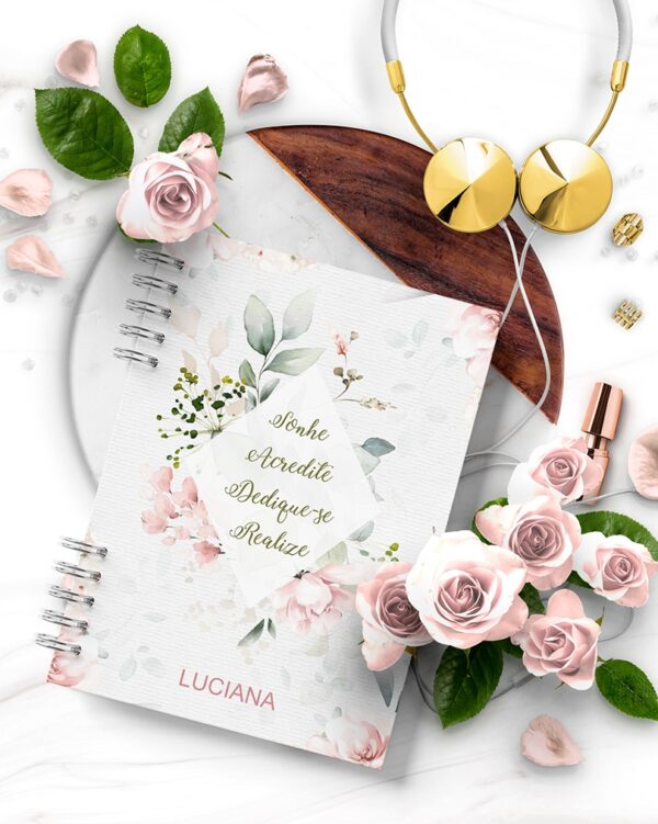 Combo 8 Agendas Floral Rosa 2026 e Permanente – Arquivo Digital - Imagem 3