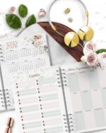 Combo 8 Agendas Floral Rosa 2026 e Permanente – Arquivo Digital - Imagem 5
