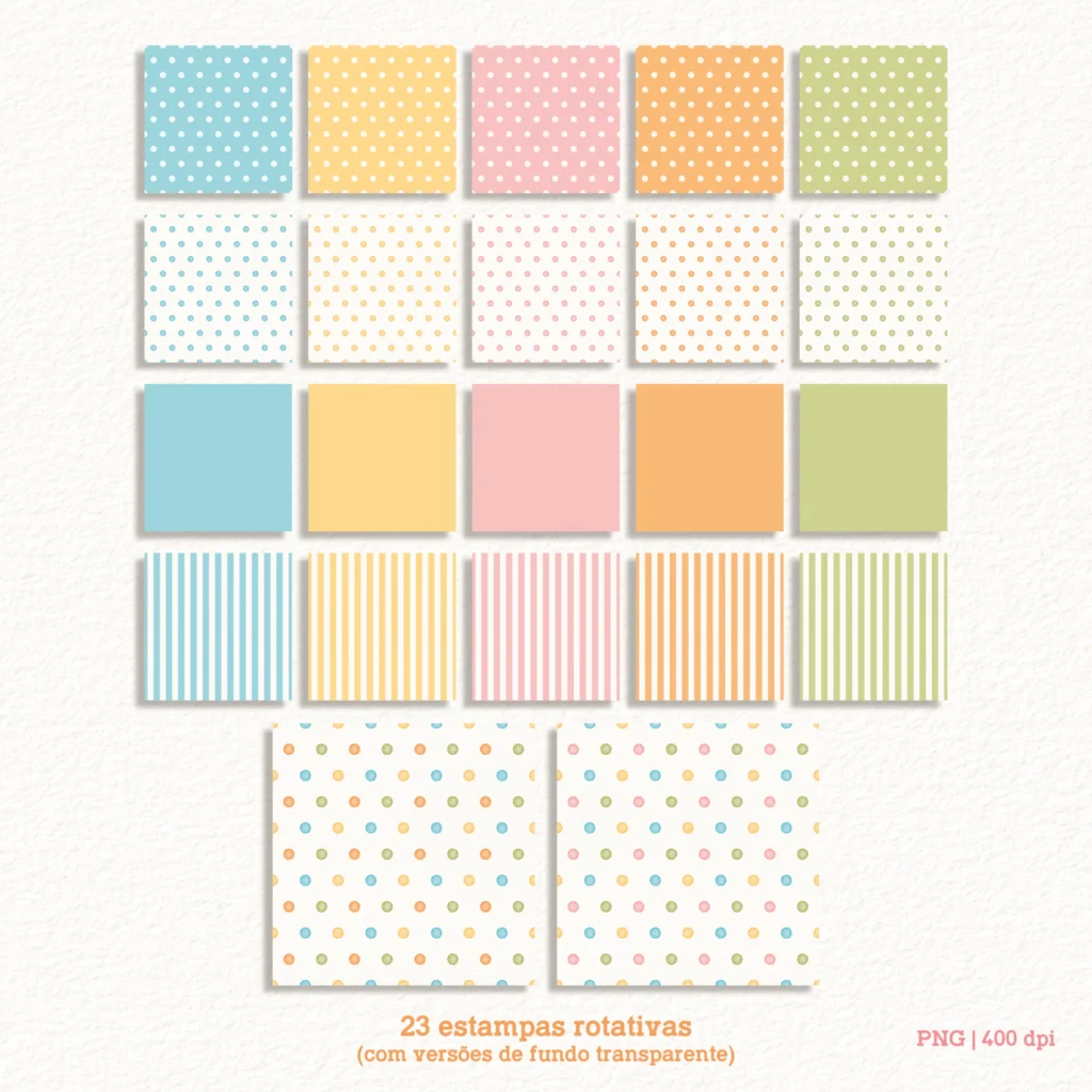 Kit Digital Feliz Aniversário – Cliparts em aquarela - Imagem 7