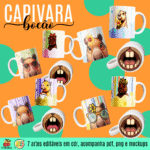 ESTAMPAS CAPIVARA BOCÃO CANECA - Imagem 2