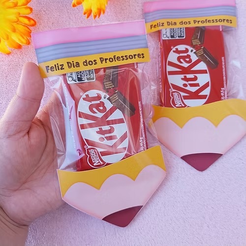 PDF Saquinho Lápis Kit Kat - Dia Dos Professores