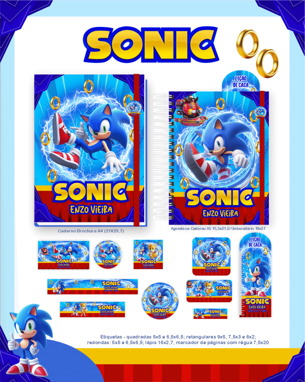 Volta as Aulas - Escolar SONIC - Imagem 2