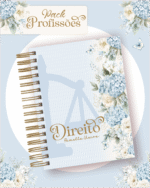 Encadernação Profissões 2026 FLORAL AZUL - Imagem 2