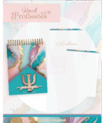 Encadernação Profissões 2026 LUXO AZUL Piscina - Imagem 5