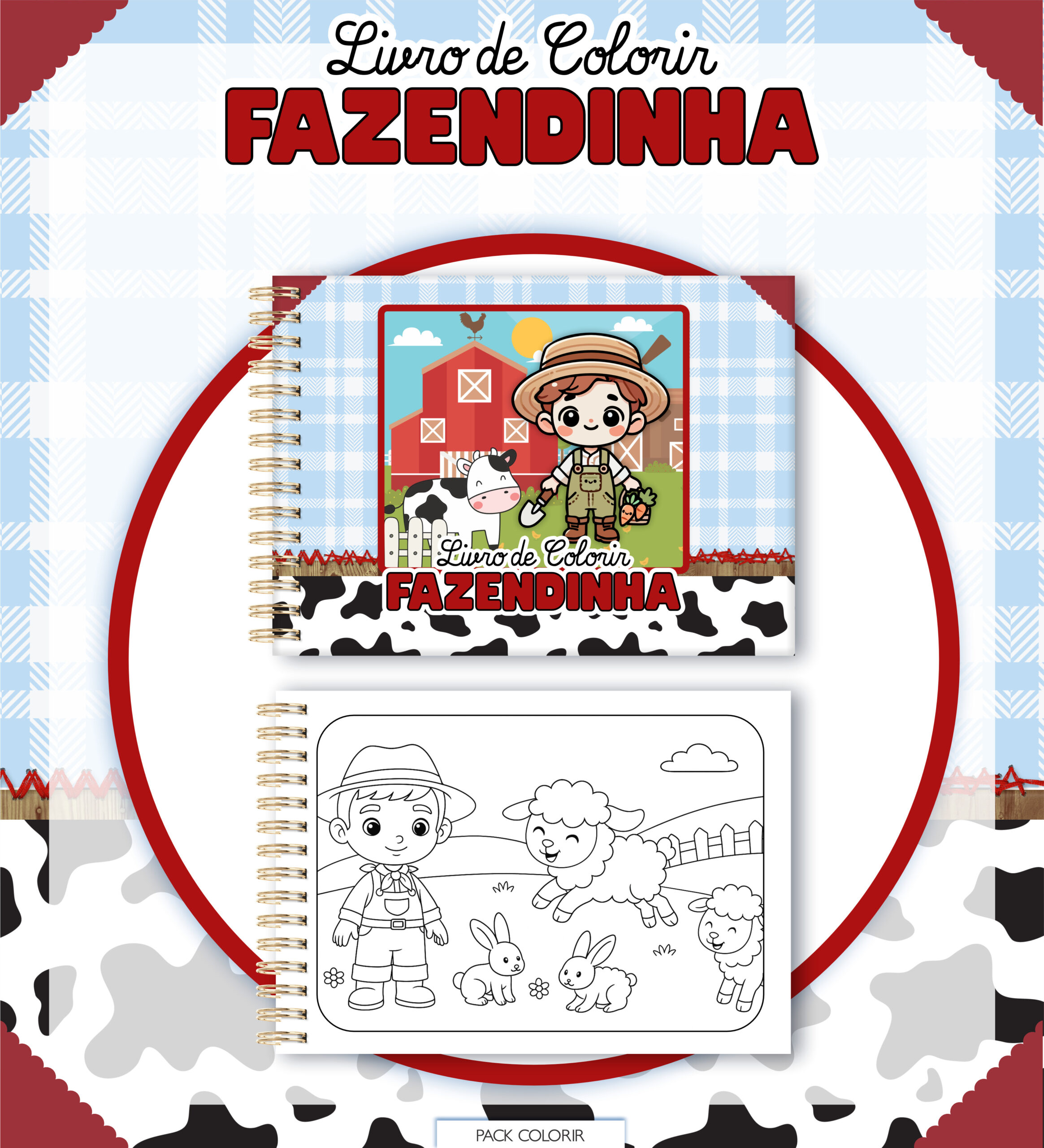 13-FAZENDINHA Livro de Colorir FAZENDINHA - Imagem 1