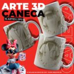 Arte Caneca 3D PROFISSÕES