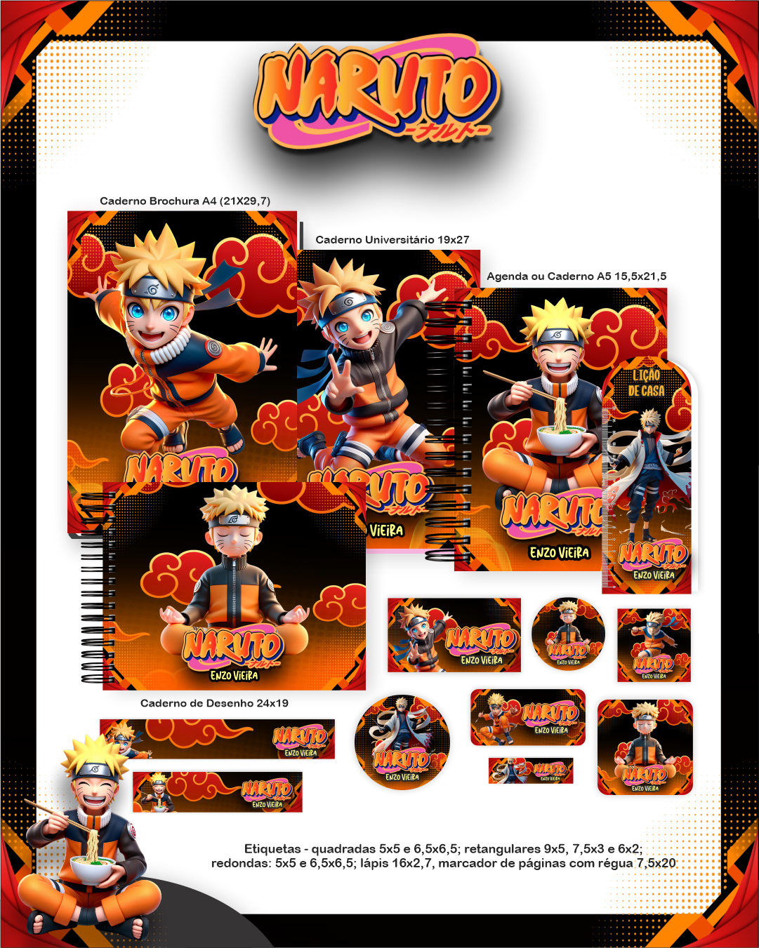 2 Volta as Aulas - Escolar NARUTO - Imagem 1