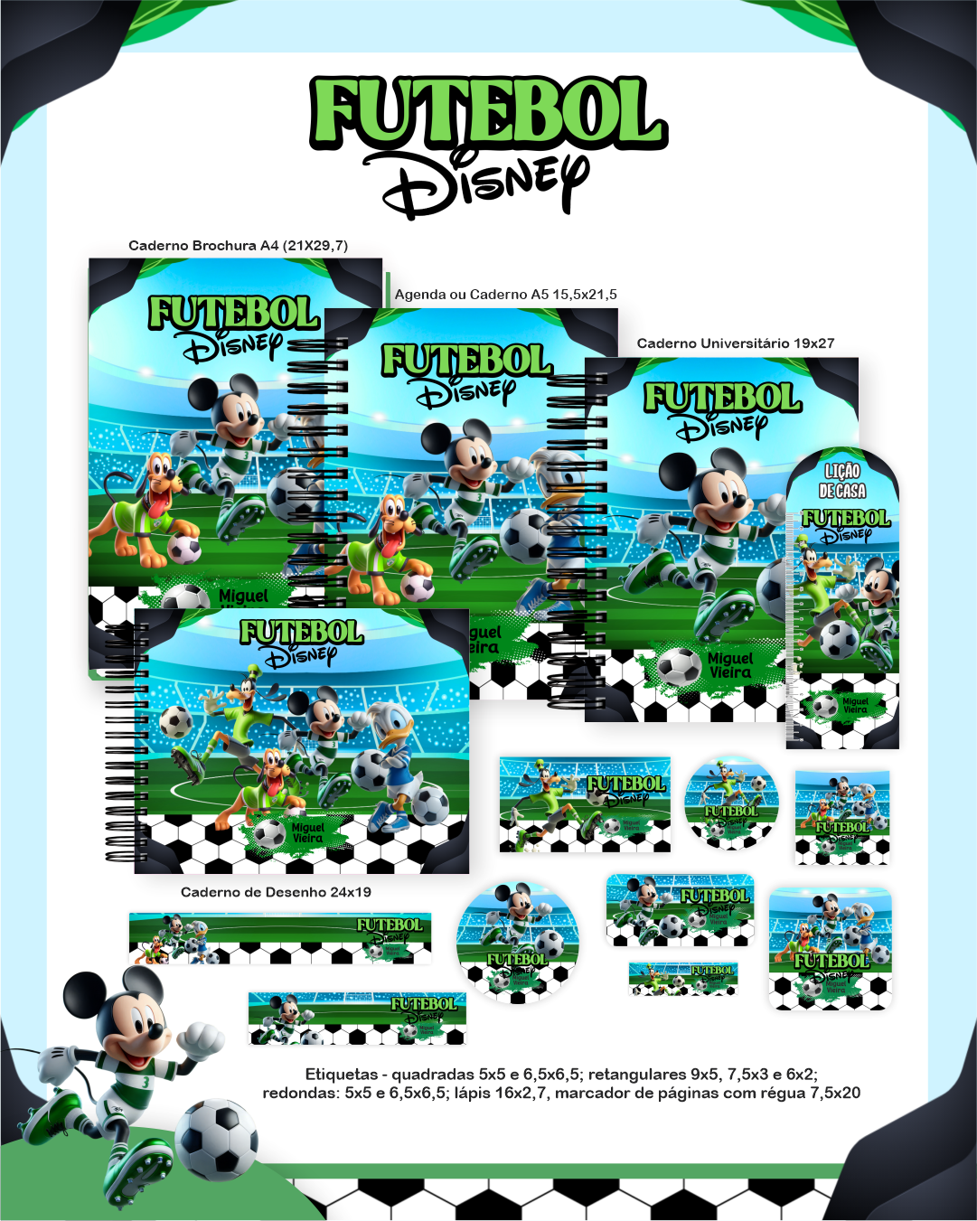 2 Volta as Aulas - Escolar FUTEBOL DISNEY - Imagem 1
