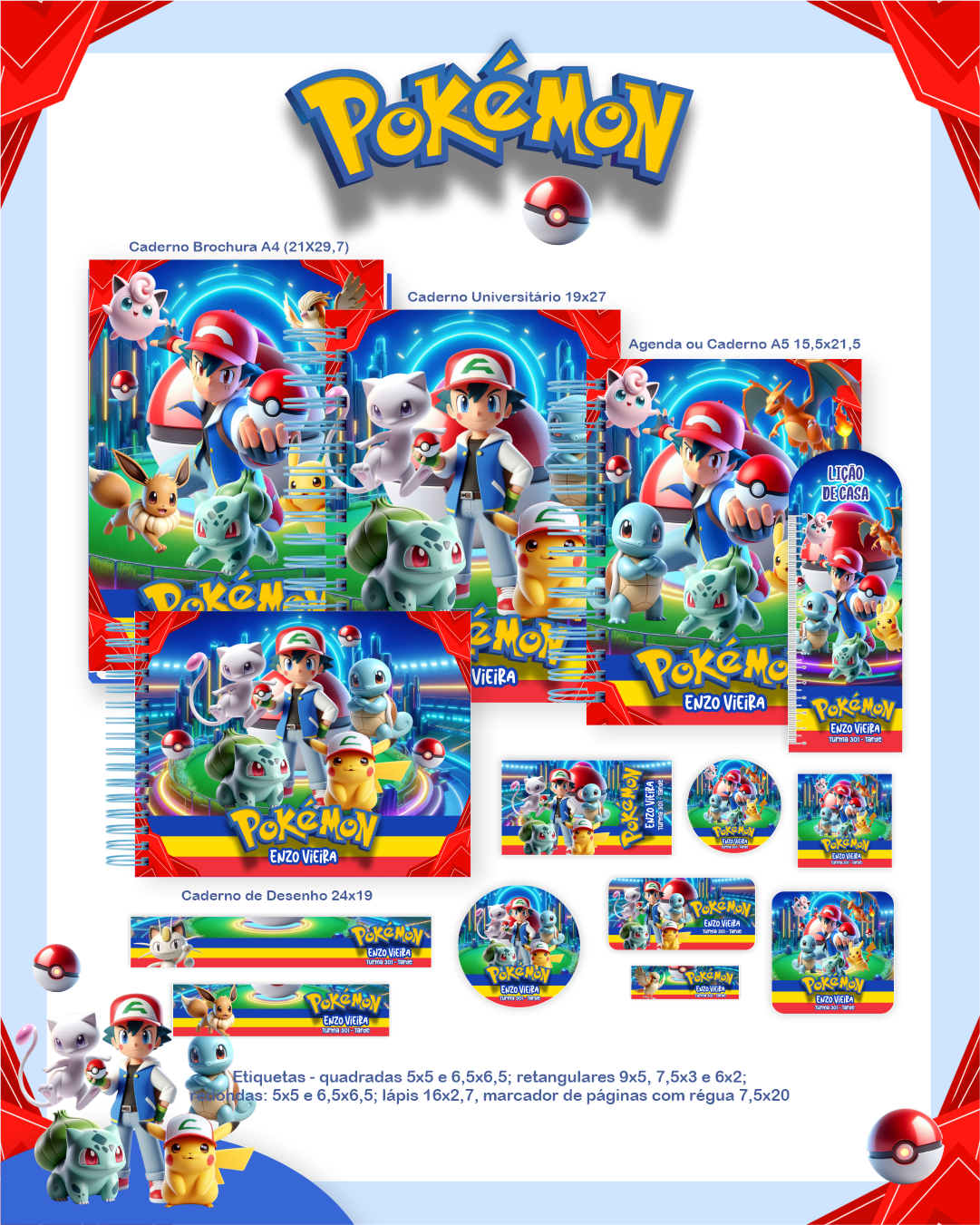 2 Volta as Aulas - Escolar POKÉMON - Imagem 1