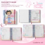 PACK Caderno Pautado A5+Bloquinho A6 – Betty Boop - Imagem 3