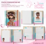 PACK Caderno Pautado A5+Bloquinho A6 – Conquistas N2 - Imagem 3