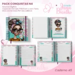 PACK Caderno Pautado A5+Bloquinho A6 – Conquistas N4 - Imagem 3
