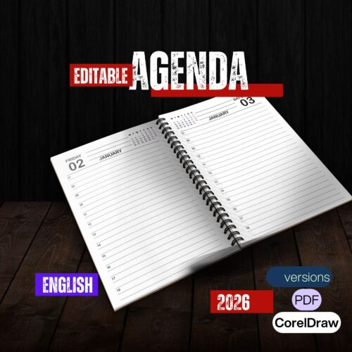Agenda 2026 Editable English