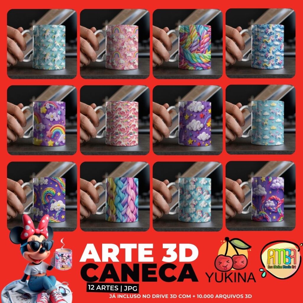 Arte 3d Caneca - Imagem 2