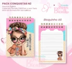 PACK Caderno Pautado A5+Bloquinho A6 – Conquistas N2 - Imagem 2