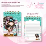 PACK Caderno Pautado A5+Bloquinho A6 – Conquistas N4 - Imagem 2