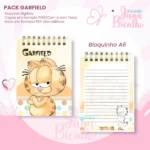 PACK Caderno Pautado A5+Bloquinho A6 – Garfield - Imagem 2
