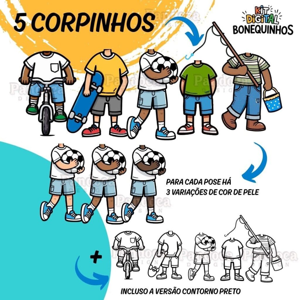 Kit Digital BONEQUINHOS (MENINOS) - Imagem 4