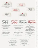 Kit Digital Ilustrações Sagrado Coração: Maria e Jesus - Imagem 8