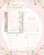 Encadernação Profissões 2026 FLORAL ROSA - Imagem 2