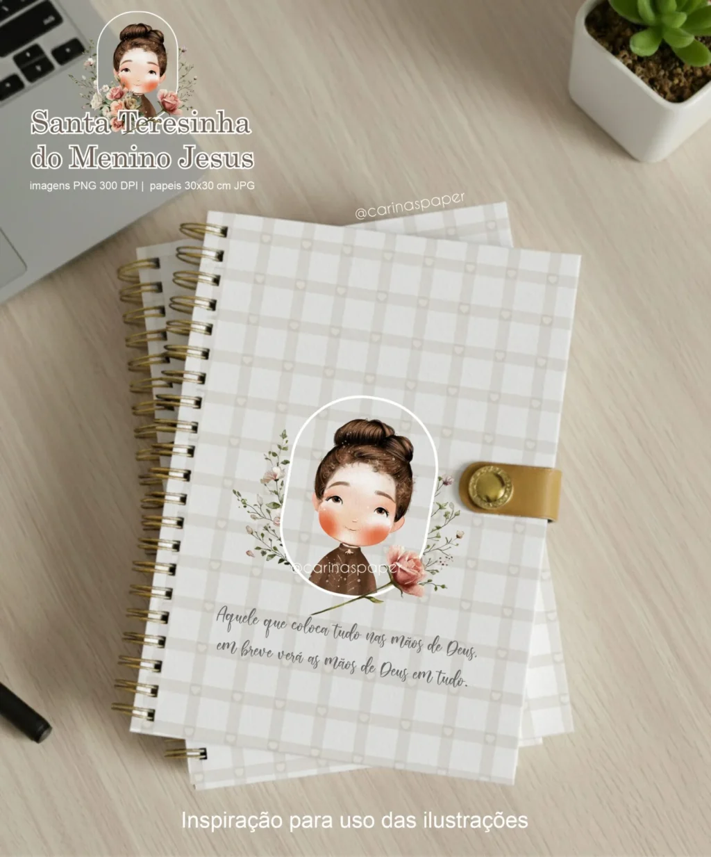 kit Digital Ilustrações Santa Teresinha 3 - Imagem 4