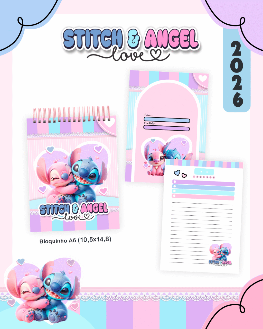 Volta às Aulas STITCH E ANGEL - Imagem 8