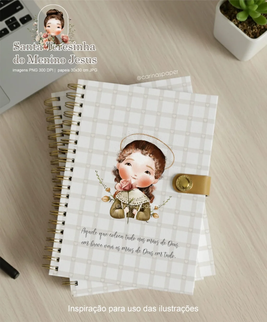 kit Digital Ilustrações Santa Teresinha 3 - Imagem 3