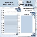 KIT DIGITAL CADERNO + MIOLO ASSEMBLEIA DE CIRCUITO 2025-2026 – FLORAL AZUL – SEM TEMA - Imagem 3