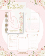 Encadernação Profissões 2026 FLORAL ROSA - Imagem 5