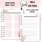 KIT DIGITAL CADERNO + MIOLO ASSEMBLEIA DE CIRCUITO 2025-2026 – FLORAL ROSA – COM TEMA - Imagem 2