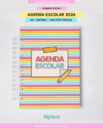 AGENDA ESCOLAR DATADA 2026 | A5 | 1 DIA POR PÁGINA